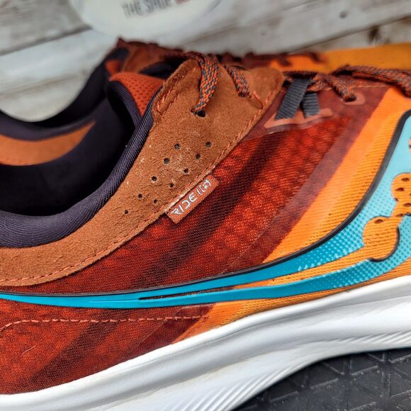 Saucony Ride 16 Men's Size 14 Marigold Lava Orange Athletic Running Shoes - Picture 2 of 13